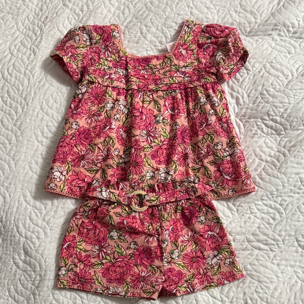 Tommy Bahama Pink Floral Kids Set